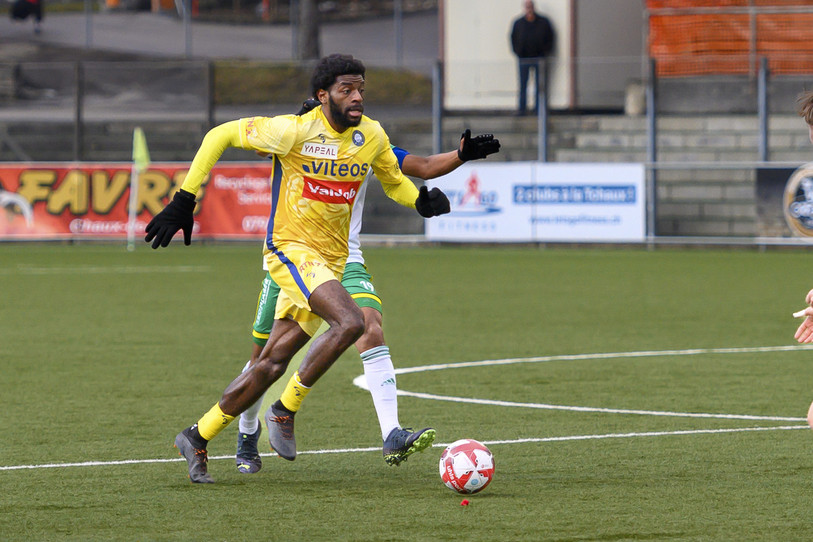 Albert Makoubé a pu inscrire le 2-0 samedi soir face à La Sarraz-Eclépens. (Photo : Bertrand Pfaff)