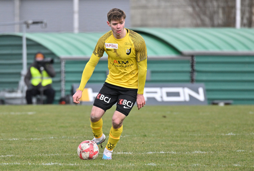 Matteo Cesca a inscrit le but de la qualification pour les SR Delémont. (Photo : archives/Georges Henz)