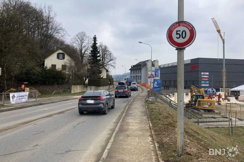 La Route de Courgenay est désormais limitée à 50 km/h à Porrentruy.