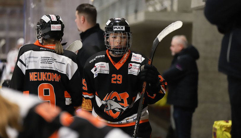 Chanel Gilomen et les Ladies du HC Tramelan sont malmenées en finale des play-off de Ligue B (photo : archives/Mauricette Schnider).