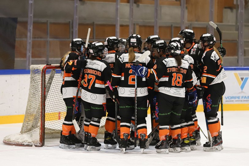 Les Ladies du HC Tramelan visent le titre de championnes de Ligue B. (Photo : Mauricette Schnider)