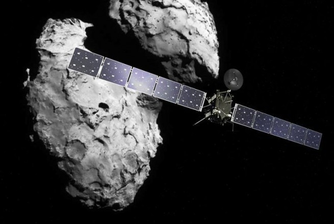 La sonde Rosetta va encore enregistrer des données pendant sa chute vers Tchouri (source: agence spatiale européenne