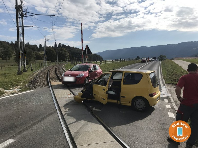 L'accident s'est produit à la hauteur du passage à niveau du Châble