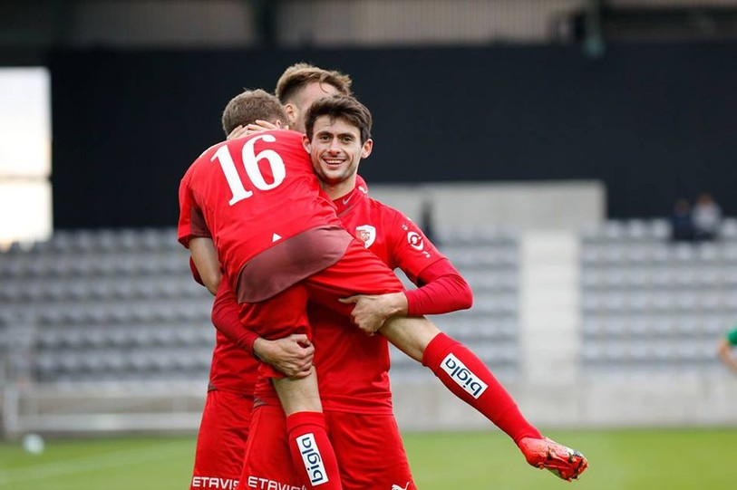 La joie biennoise (photo : Facebook FC Biel-Bienne)