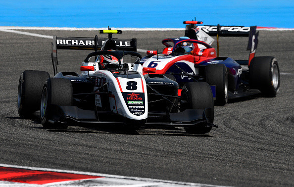 Grégoire Saucy a pris des points lors du premier week-end de Formule 3. (Photo by Rudy Carezzevoli - Formula 1/Formula Motorsport Limited via Getty Images)