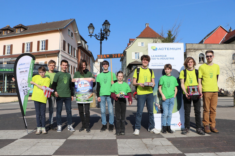 Le Team Jura a participé samedi au concours de robotique Open Alsace (photo : Association Robots-JU)