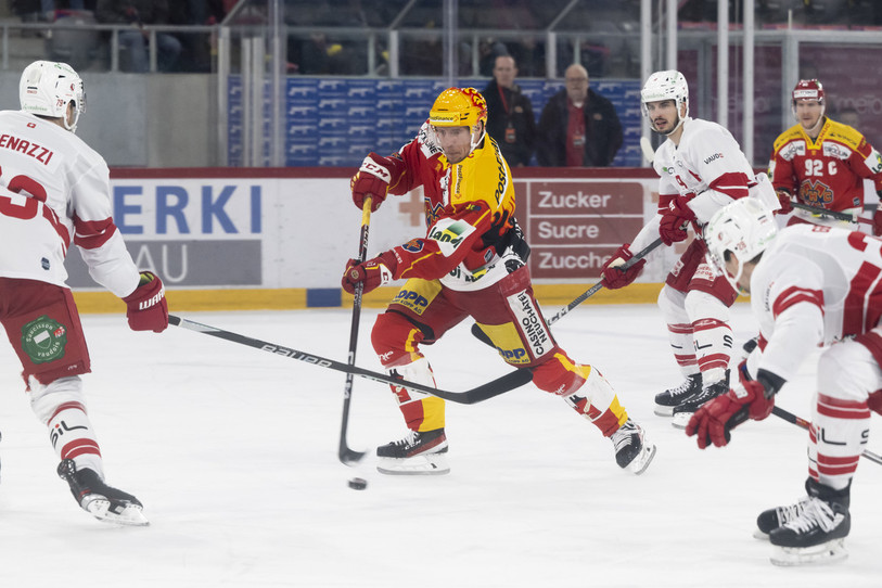 Jesper Olofsson a trouvé 21 fois le chemin des filets cette saison. (Photo : PostFinance/KEYSTONE/Anthony Anex)
