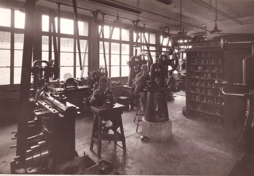 Les fabricants d'horlogerie ont produits des cartouches pendant la Première Guerre mondiale. (Photo: commission des archives de la commune de Tramelan)