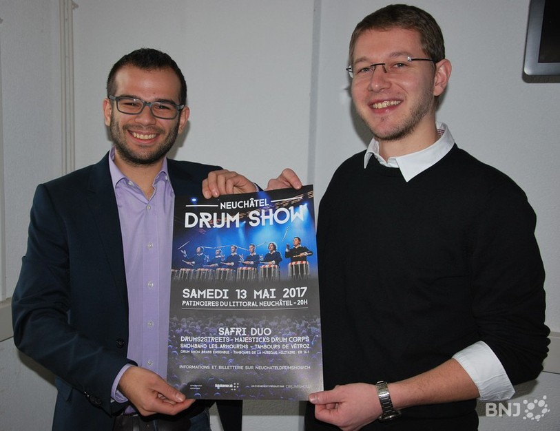 Neuchâtel DrumShow 2017, tambours, percussions, DrumShow, Safri Duo, Ludovic Frochaux, Didier Hinkel