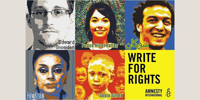 La campagne d'Amnesty International vise à défendre les victimes de violation des droits humains (photo: www.amnesty.ch)