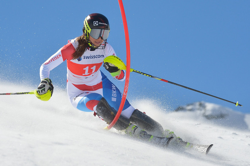 Wendy Holdener a été couronnée dimanche à Crans-Montana. (photo : Swiss-Ski / Dani Fiori)