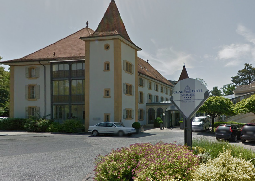 Le Grand Hôtel d'Yverdon. (Image Google Maps).