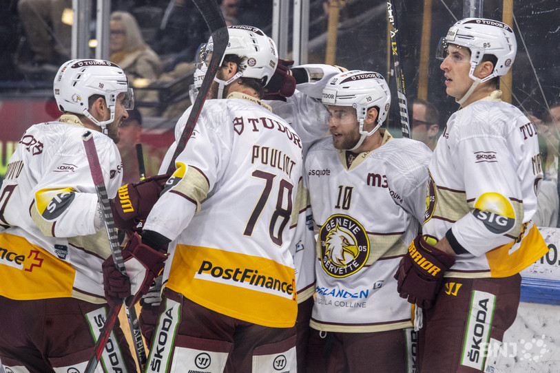 Genève a remporté le championnat régulier et espère continuer sur sa lancée jusqu'au titre (photo : Keystone/Urs Flueeler).