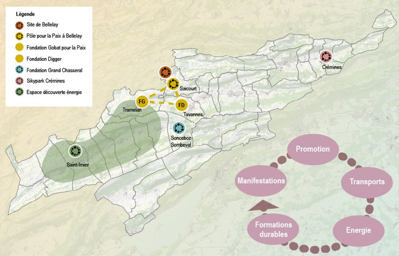 L’association de communes Jura bernois.Bienne entend se focaliser sur de nouveaux thèmes tels que la durabilité, la numérisation et l’économie locale. (Photo : archives/ Fondation pour le rayonnement du Jura bernois)
