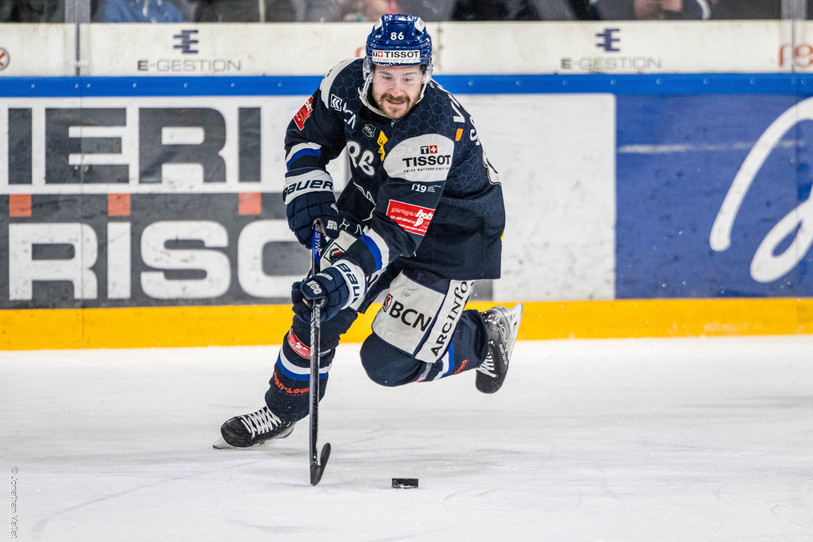Kay Schweri a été crédité d'un assist ce vendredi soir aux Mélèzes. (Photo : archives Jonathan Vallat)