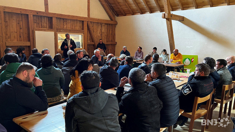 De nombreux agriculteurs ont répondu présent à l'assemblée générale de BioJura.