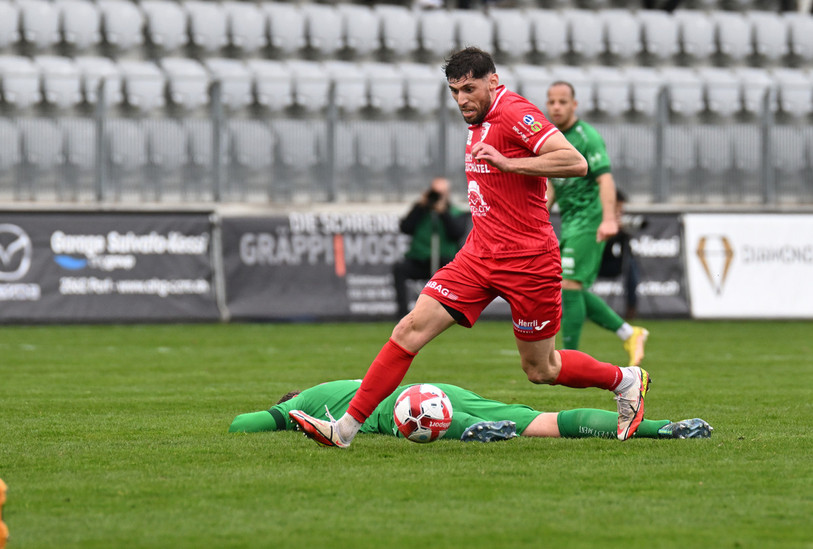 Anthony De Freitas et le FC Bienne signe une performance de choix en préparation (photo : archives/Georges Henz).