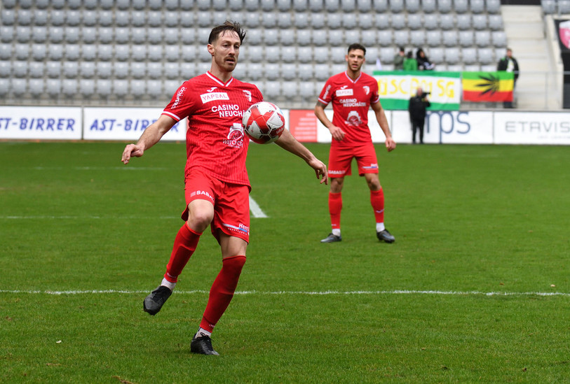 François Affolter et le FC Bienne ont été battus samedi. (Photo : Georges Henz)