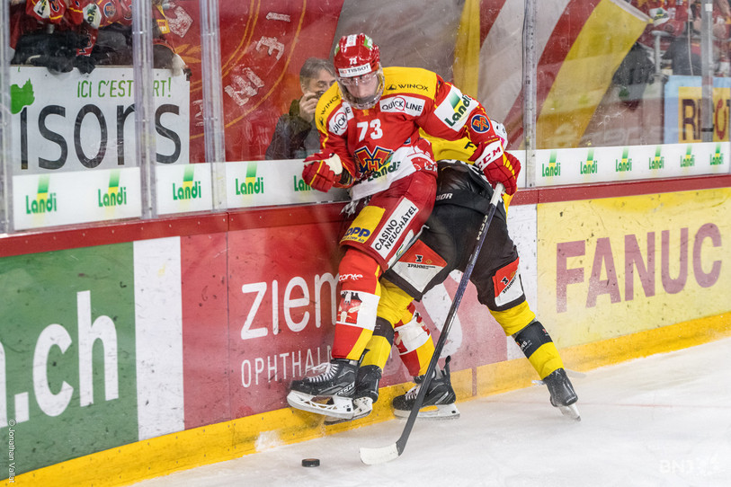 Mike Künzle manquera les deux prochaines confrontations face au CP Berne. (Photo : Jonathan Vallat)