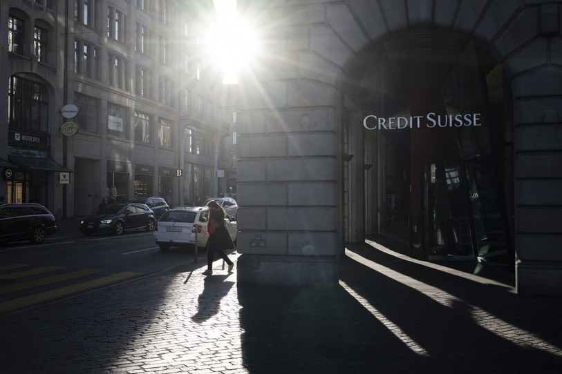 Le crépuscule de Credit Suisse a provoqué de nombreuses secousses. (Photo : KEYSTONE/Ennio Leanza)