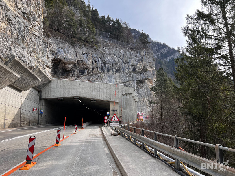 L'assainissement du tunnel routier de La Clusette nécessite la fermeture du tube du 1er au 19 avril. (Photo : archives)