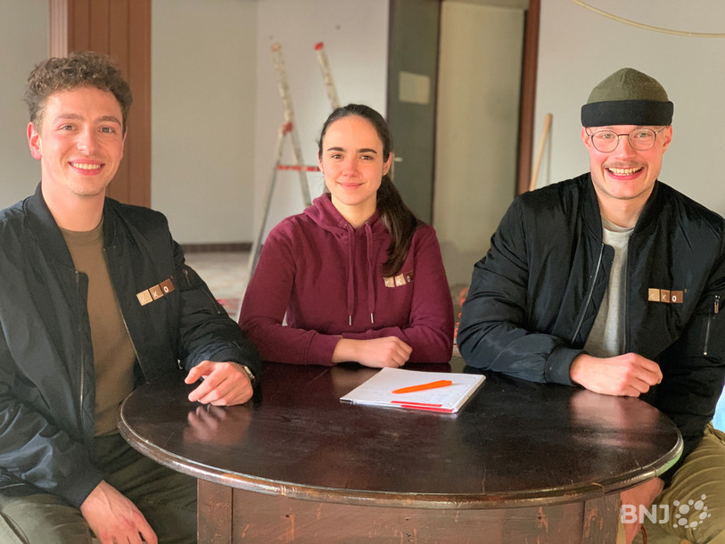 Alan Wacker, Beatriz Pires Martins et Aurélien Prêtre (de gauche à droite), le trio de KKO3 construit une chocolaterie dans ces murs.