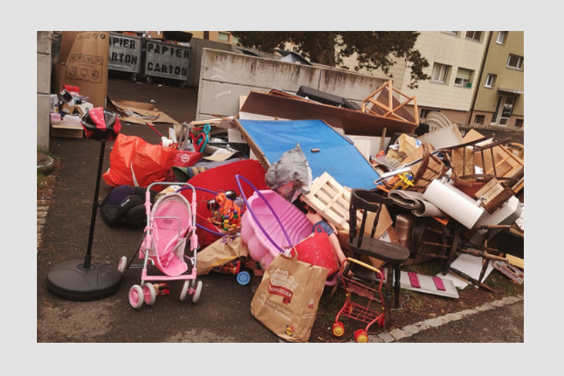 La ville de Delémont a décidé de lancer un plan d'actions pour lutter contre les incivilités liées aux déchets. (Photo : Ville de Delémont)