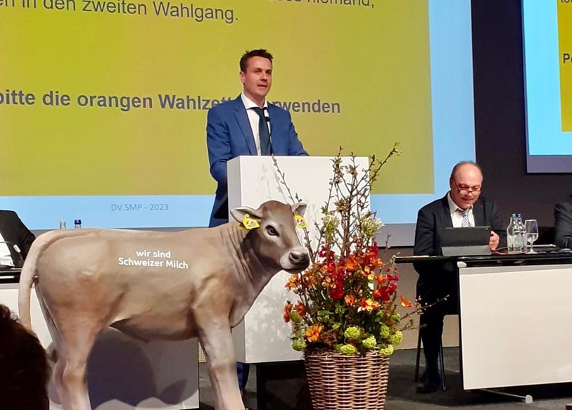 L'agriculteur jurassien Boris Beuret a été élu à la présidence de la fédération des Producteurs suisses de lait ce mercredi. (Photo : Boris Beuret).