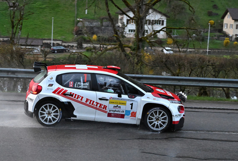 C'est avec Sarah Lattion que Jonathan Hirschi avait gagné le dernier Rallye du Valais. (photo archives : Georges Henz).