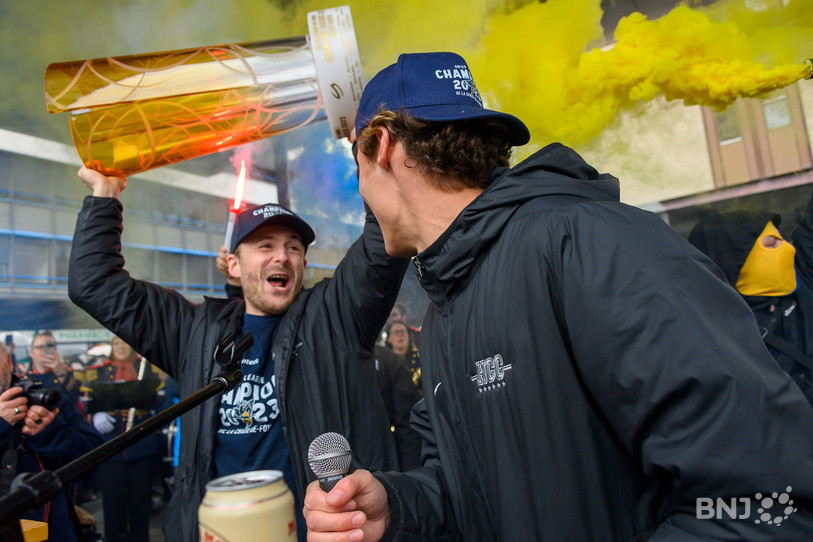 Jaison Dubois gardera un souvenir impérissable de sa dernière saison sous le maillot du HC La Chaux-de-Fonds. (photo : Bertrand Pfaff)