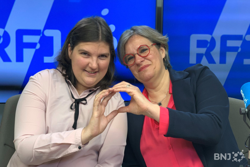 Carine Castro (à gauche), bénéficiaire, et Isabelle Fink, directrice du foyer les Fontenattes, l'une des institutions de la Fondation les Castors.
