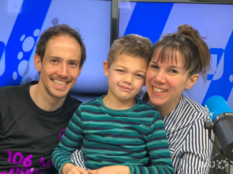 Ludovic Gurba va tenter de boucler l'ultra trail du Mont-Terrible ce week-end et pourra compter sur le soutien de Noah et sa maman Emilie Tonti.