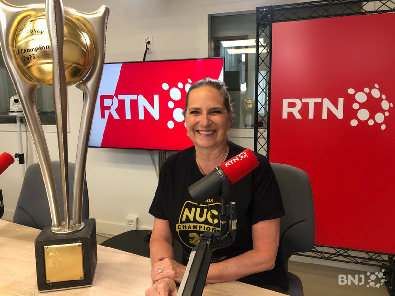 La présidente du NUC, Jo Gutknecht, était en direct dans le Journal de 12h15 pour revenir sur la folle saison du NUC mercredi.