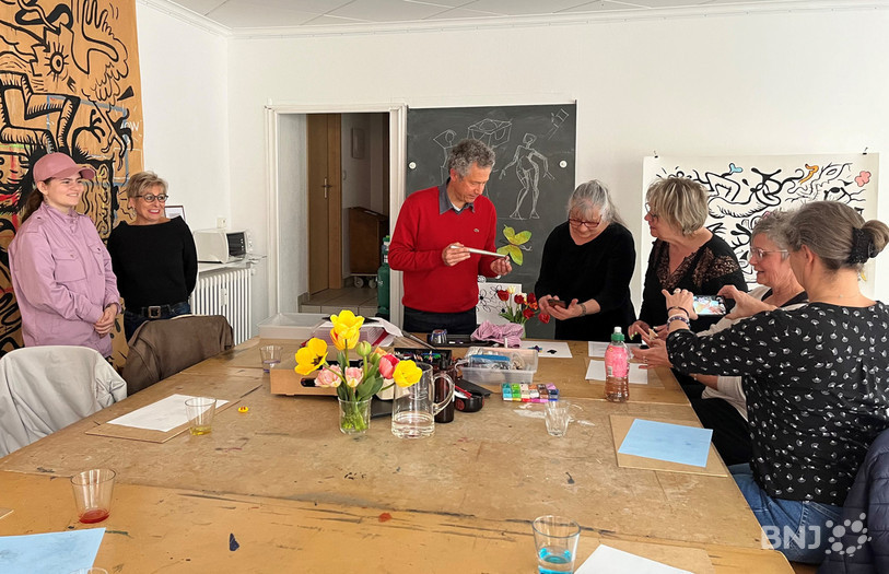 Le cours s'est tenu dans l'atelier de Denis Tcheskiss.