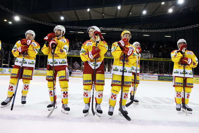 Le HC Bienne a vécu un enfer samedi soir. (Photo : KEYSTONE/Salvatore Di Nolfi)