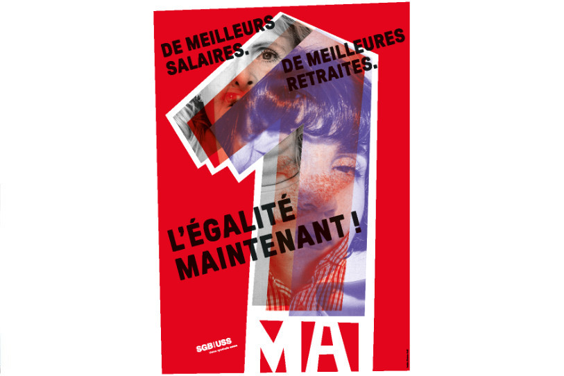 L'affiche du 1er mai interjurassien 2023. (Image : Unia Transjurane).