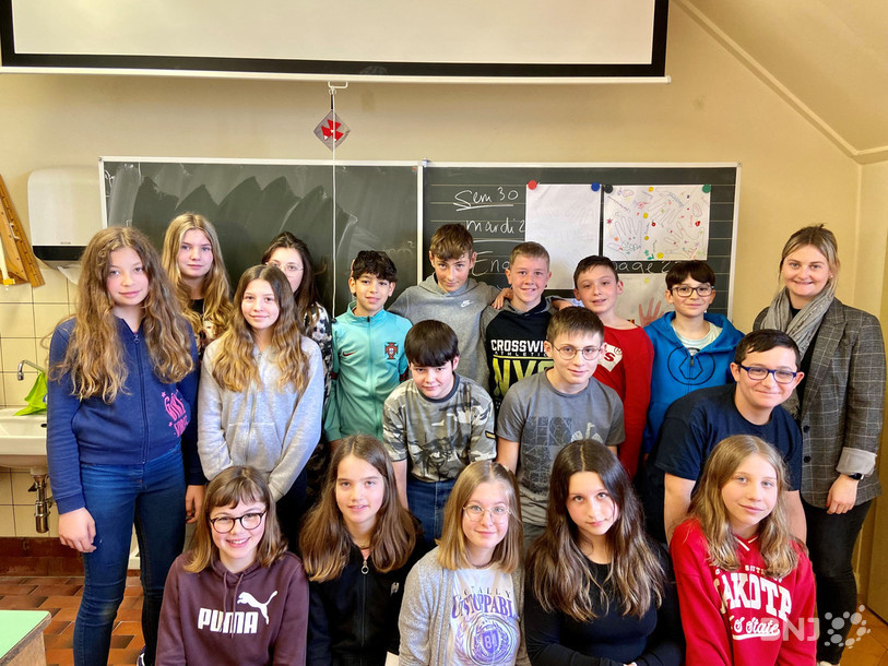 La classe de 8e Harmos a participé collectivement à la rédaction de la nouvelle.