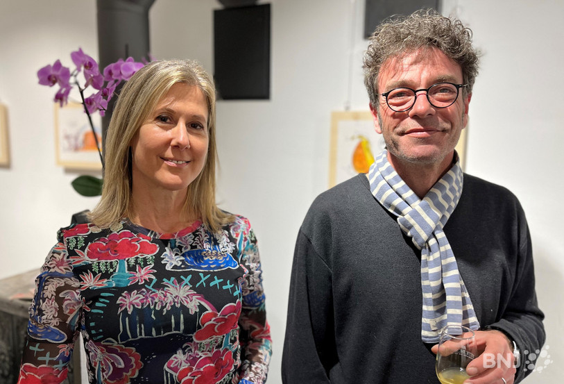 Caroline Rutz et Vincent L'Epée ont réalisé des caricatures autour du fromage.