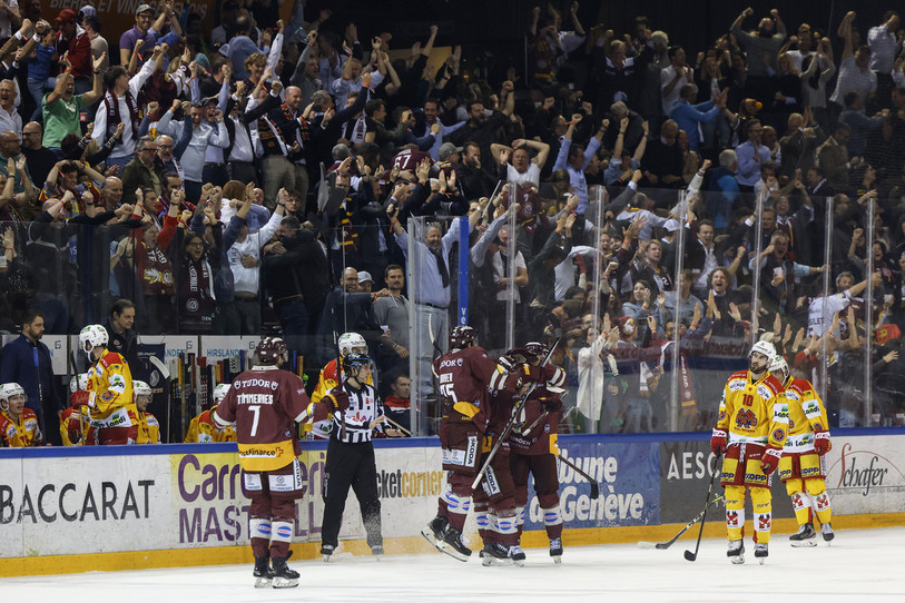 Le dernier acte de la finale des play-off de National League a montré le meilleur du hockey suisse. (Photo : KEYSTONE / Salvatore Di Nolfi).
