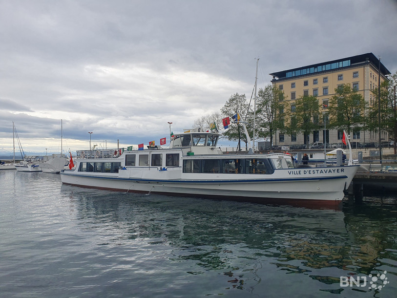 C'est le Ville d'Estavayer, rénové durant l'hiver 2022-2023, qui a été victime de vandalisme dans le port d'Yverdon. (Photo : archives)