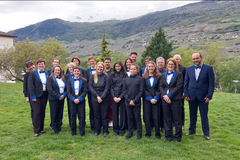 Le club d'accordéonistes Reflets d'Ajoie remporte la 3e place de la catégorie Seniors supérieur au CRSA (photo : Alain Courbat).