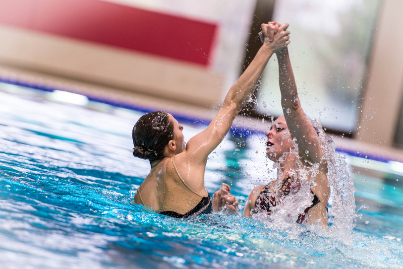 Margaux Varesio et Emma Grosvenor. (photo: Swiss Aquatics, Andrea Rudin)