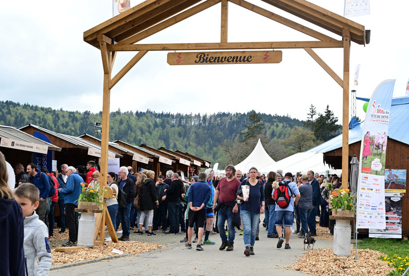 14'000 personnes sont venues à la Fête de la Tête de Moine ce week-end. (Photo : Georges Henz)