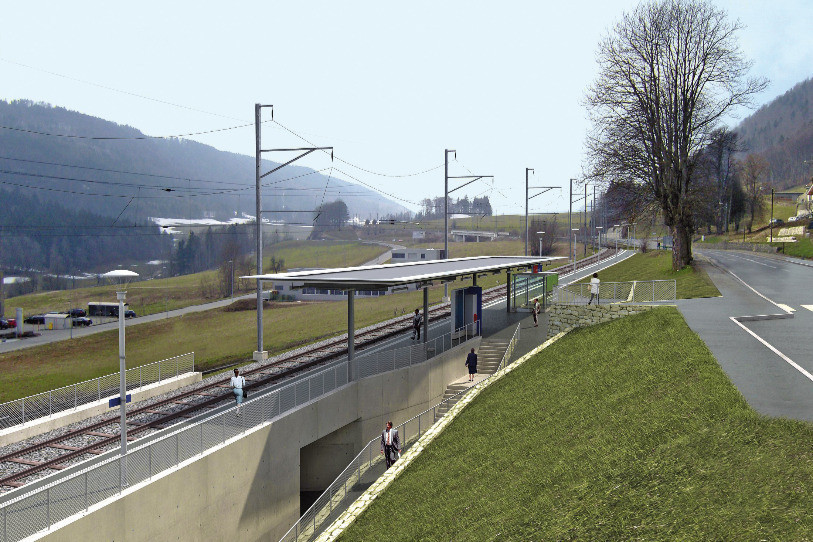 La municipalité de St-Imier a organisé lundi un événement en l’honneur des 150 ans de l’arrivée du premier train. (photo : Municipalité St-Imier).