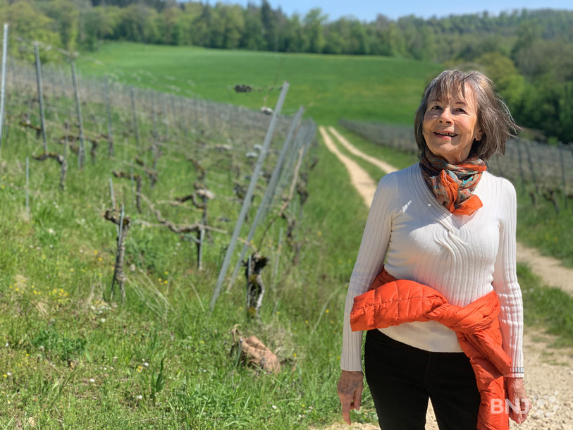 Marianne Romano, œnologue, s'évade dans le vignoble de Buix.