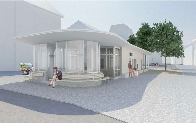 Le projet prévoit de conserver l'abribus. (Photo: SP)