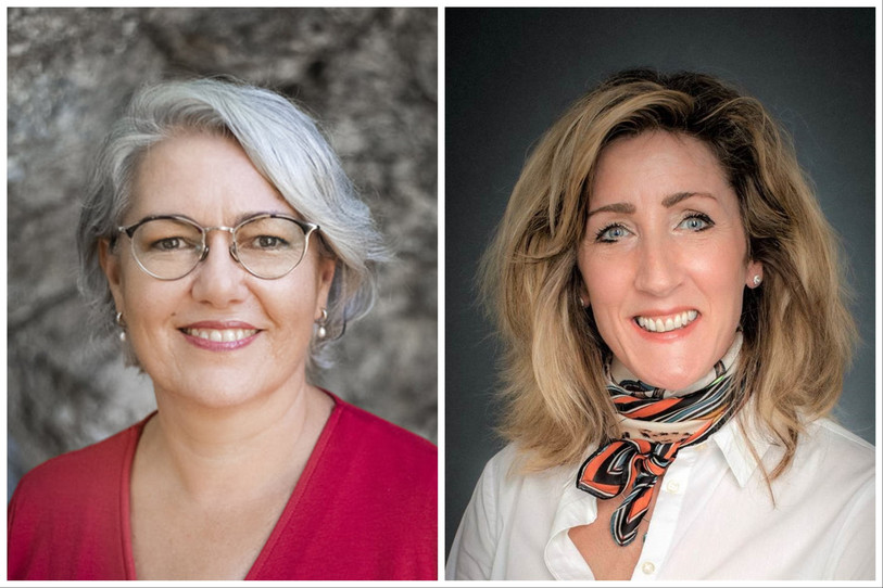 Anne-Françoise Loup (à gauche) et Sandrine Ehmann-Schlüchter intègrent l'H-JU. (Photos: Guillaume Perret et Sébastien Deloy)