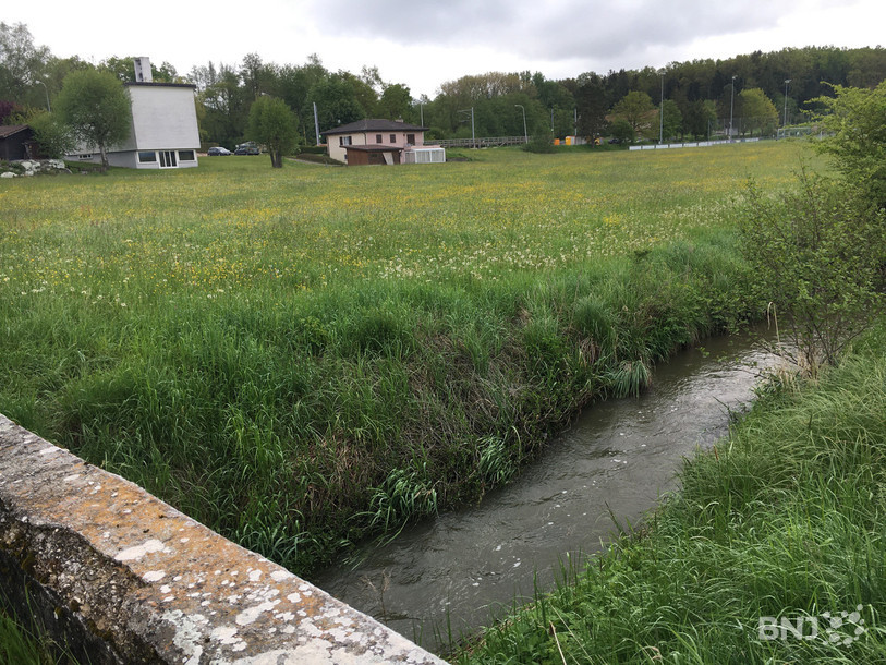 Une écluse sera installée sur la Vendline à hauteur du temple de Bonfol.