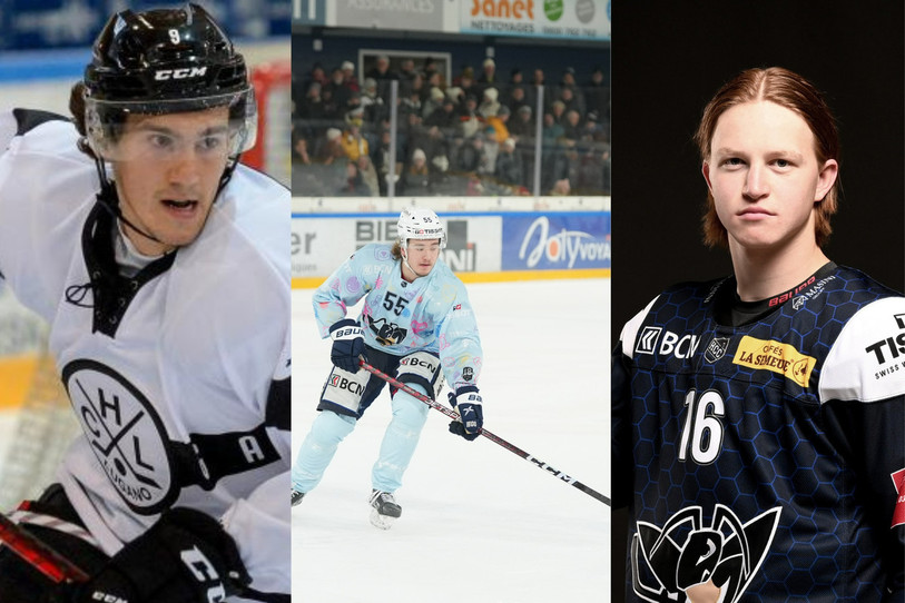 Yves Stoffel, Darren Boss et Ludovic Voirol patineront aux Mélèzes la saison prochaine (Photo : Elite prospect / HCC – MyVisual / HCC).
