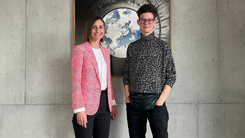 Noemie Frigerio (Responsable du Centre de contact et e-services de la BCN) et Elise Perrin (Projet Sulfure). (Photo : BCN).